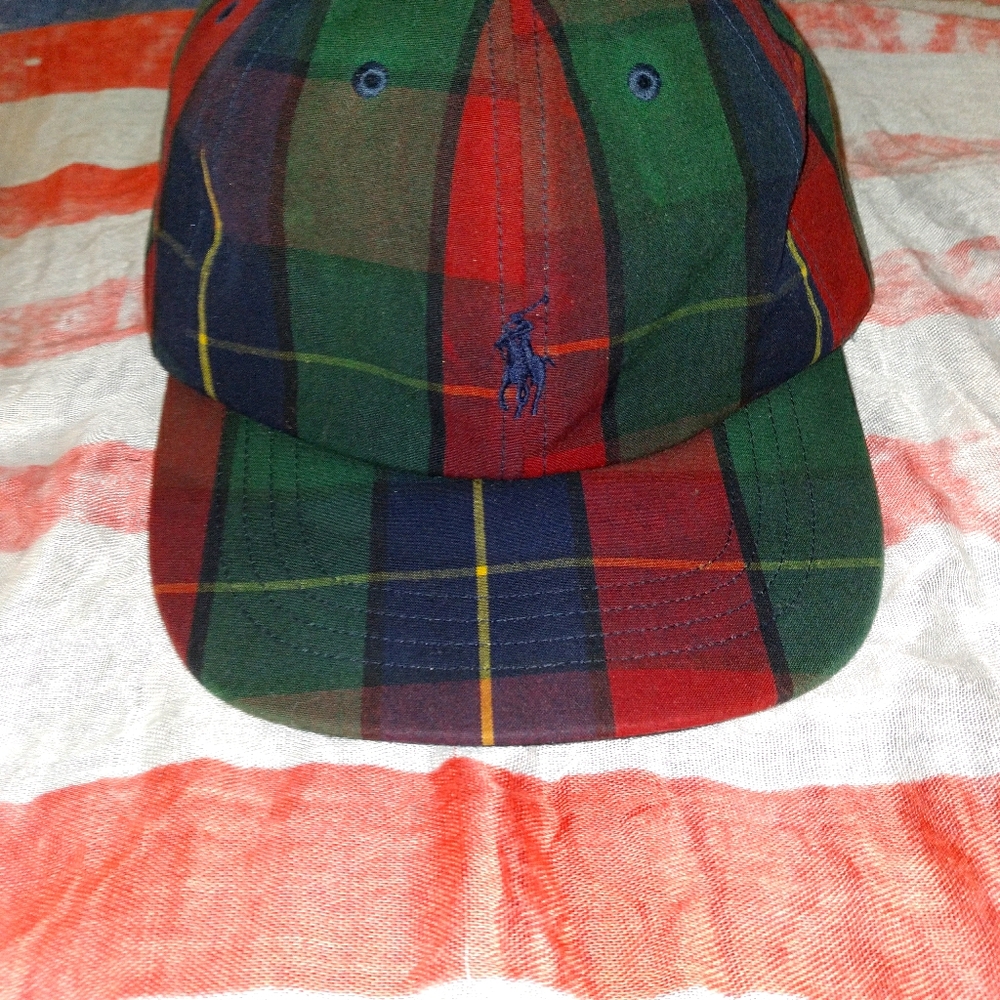 Polo Ralph Lauren tartan baseball cap